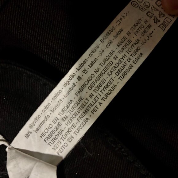 Zara • black wide leg cullotte jeans - Picture 3 of 6